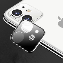 iPhone 11 (6.1in) Camera Lens HD Tempered Glass Protector (Silver Edge)